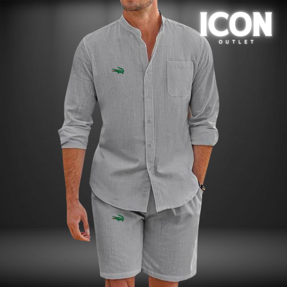 ICON OUTLET™ COMPLETO LACOSTE IN LINO